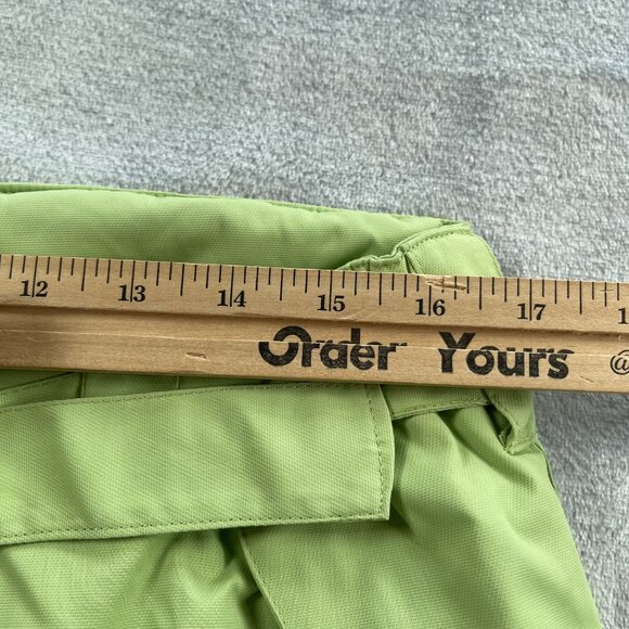 Spyder Ski Pants Womens XL Lime Green Dermizax-EV Quest X-static Insulation - Picture 9 of 16